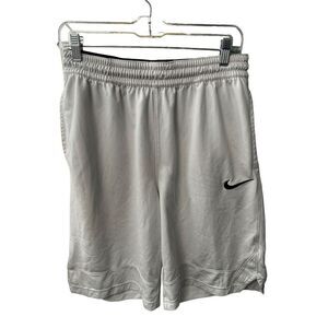Nike Dri Fit Men’s Size M Medium Athletic Shorts White 11”  Inch Inseam